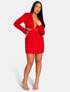 Public Desire Cut Out Chain Waist Blazer Dress | Women Dresses