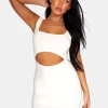 Public Desire Cut Out Slinky Ruched Mini Dress | Women Dresses