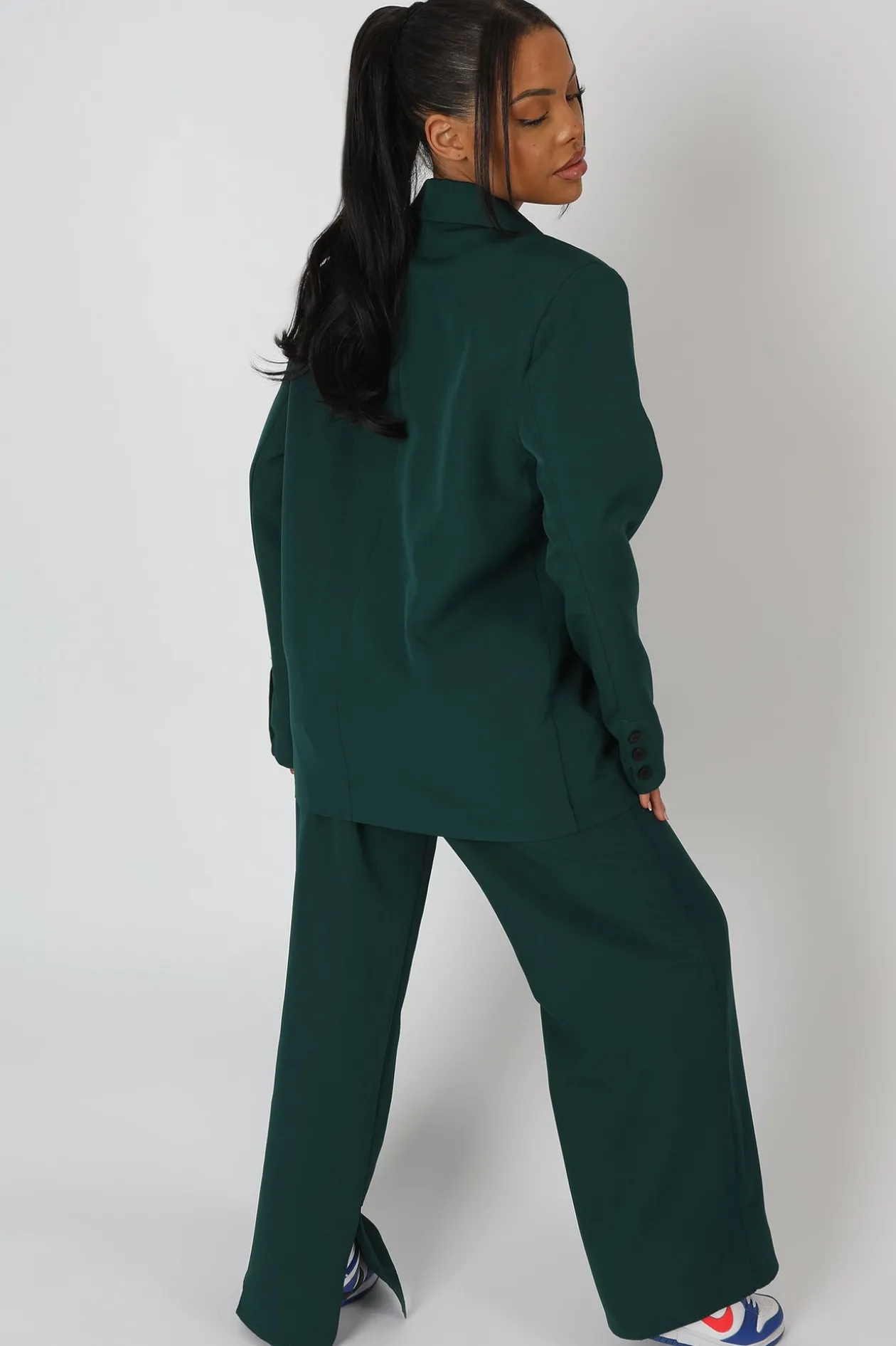 Public Desire Dad Blazer Forest Green | Women Outerwear & Jackets