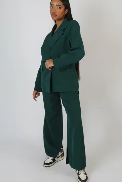 Public Desire Dad Blazer Forest Green | Women Outerwear & Jackets