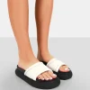 Public Desire Demi Pu Slider Sandals | Women Chunky Sandals