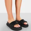 Public Desire Demi Pu Slider Sandals | Women Chunky Sandals