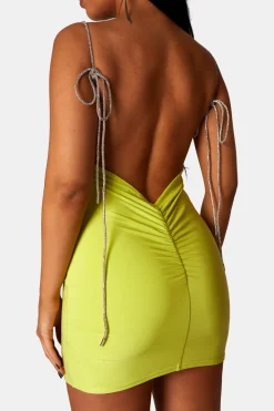 Public Desire Diamante Extreme Strap Slinky Mini Dress | Women Dresses