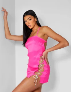 Public Desire Diamante Rope Square Neck Mini Dress | Women Dresses