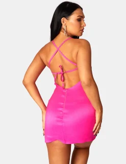 Public Desire Diamante Rope Square Neck Mini Dress | Women Dresses