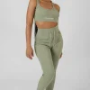 Public Desire Drawstring Waist Kaiia Sport Leggings Khaki | Women Jogger & Leggings