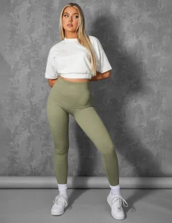 Public Desire Elasticated Waist Cropped T-Shirt | Women Tops