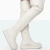 Public Desire Erica Pu Chunky Platform Sole Over The Knee Boots | Women Over The Knee Boots