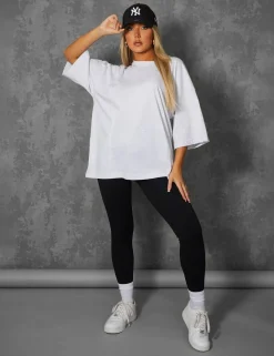 Public Desire Exposed Seam Oversized T Shirt Marl | Women Tops
