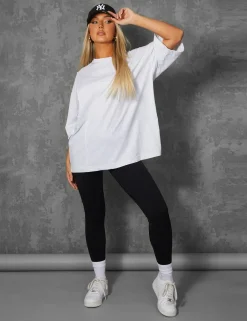 Public Desire Exposed Seam Oversized T Shirt Marl | Women Tops