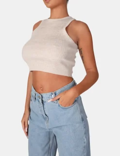 Public Desire Extreme Racer Knitted Crop | Women Knitwear