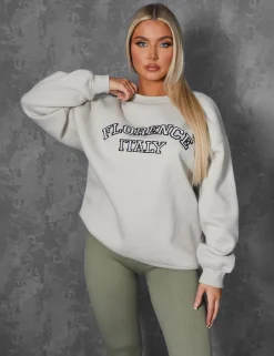 Public Desire Florence Oversized Sweatshirt | Women Sweatshirt & Hoodies