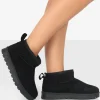 Public Desire Flurry Faux Suede Ultra Mini Ankle Boots | Women Ultra Mini Boots