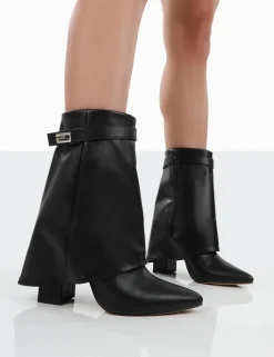 Public Desire Fyre Pointed Toe Block Heeled Ankle Boots | Women Heeled Boots