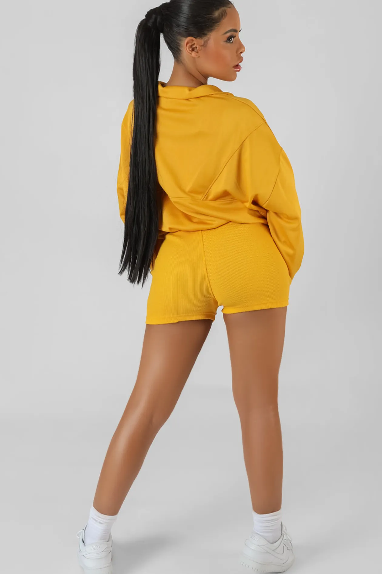 Public Desire Half Zip Pullover Gathered Kaiia Sport Crop Top | Women Tops
