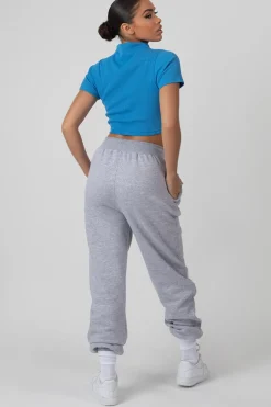 Public Desire High Neck Ribbed Cropped T Shirt | Women Tops