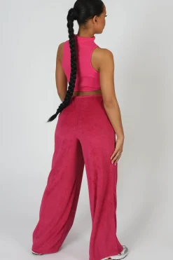 Public Desire High Neck Underbust Ribbed Crop Top | Women Tops