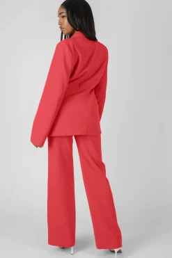 Public Desire High Waisted Straight Leg Trousers | Women Trousers