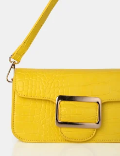 Public Desire Jana Croc Removeable Shoulder Strap Baguette Bag | Women Clutch Bags