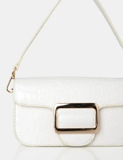 Public Desire Jana Croc Removeable Shoulder Strap Baguette Bag | Women Clutch Bags