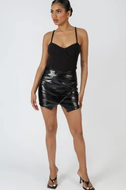 Public Desire Jersey Strappy Corset Bodysuit | Women Bodysuits