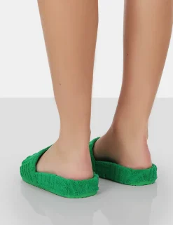Public Desire Juice Terry Towling Sliders | Women Sliders