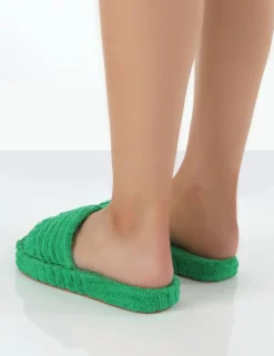 Public Desire Juicy Terry Towelling Slider Slippers | Women Slippers