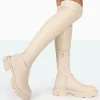 Public Desire Junya Pu Over The Knee Chunky Sole Boots | Women Over The Knee Boots