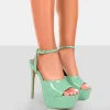 Public Desire Just Kidding Patent Platform High Heels | Women Platform Heels