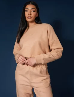 Public Desire Kaiia Fluffy Cropped Sweatshirt | Women Sweatshirt & Hoodies