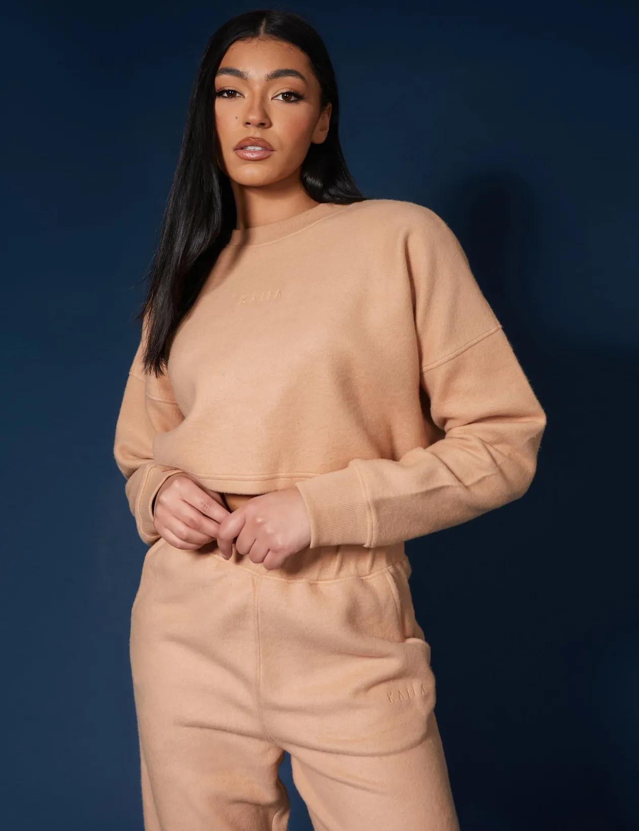 Public Desire Kaiia Fluffy Cropped Sweatshirt | Women Sweatshirt & Hoodies