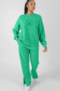 Public Desire Kaiia Oversized Tonal Embroidered Sweatshirt | Women Sweatshirt & Hoodies