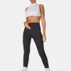 Public Desire Kaiia Premium Rib Seamless Leggings Ink Blue | Women Jogger & Leggings