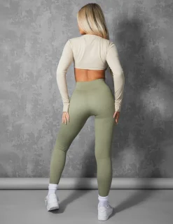 Public Desire Kaiia Premium Rib Seamless Leggings | Women Jogger & Leggings