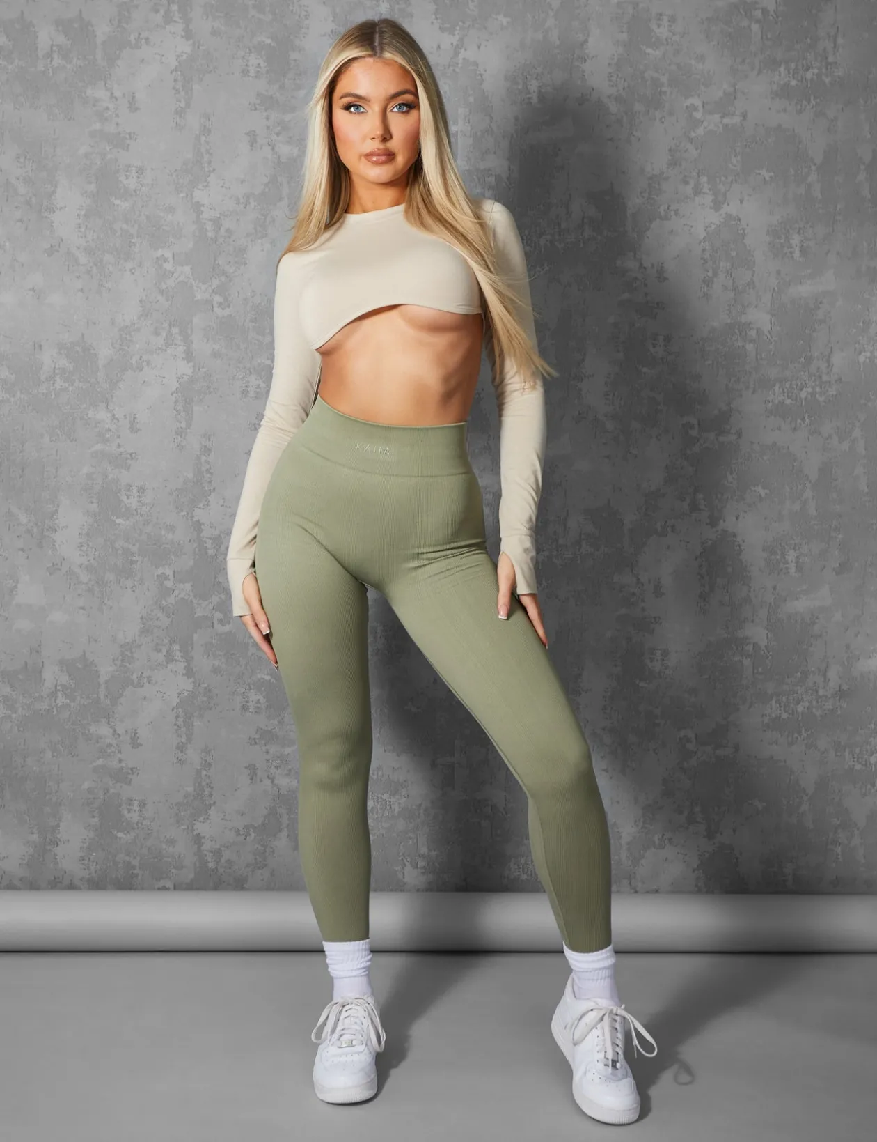 Public Desire Kaiia Premium Rib Seamless Leggings | Women Jogger & Leggings