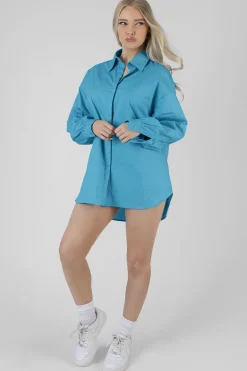 Public Desire Kaiia Print Oversized Poplin Shirt | Women Tops
