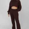 Public Desire Kaiia Tonal Embroidered Joggers Dark | Women Jogger & Leggings