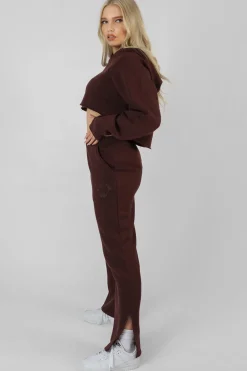 Public Desire Kaiia Tonal Embroidered Joggers Dark | Women Jogger & Leggings