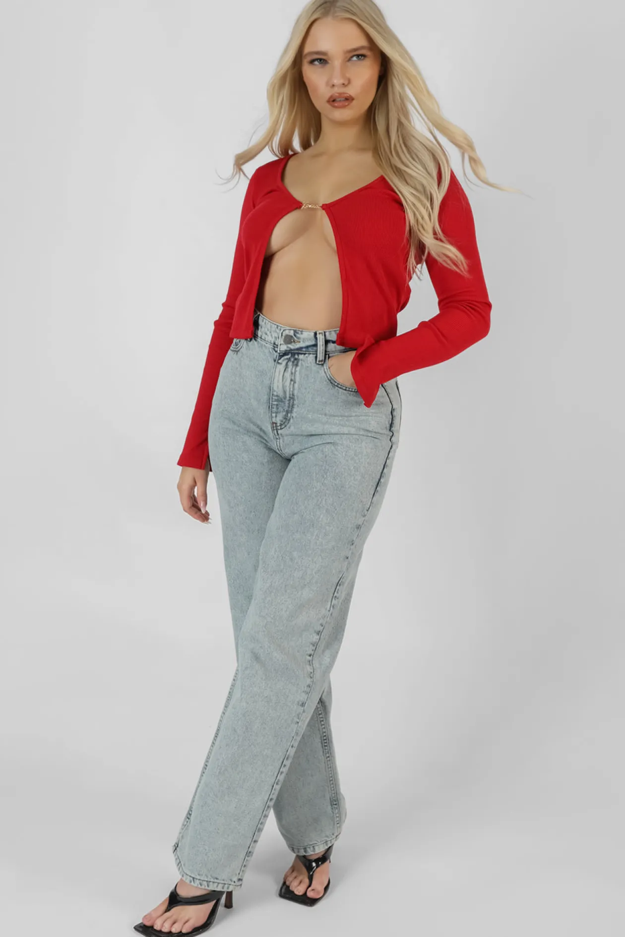 Public Desire Kaiia Trim Ribbed Top | Women Tops