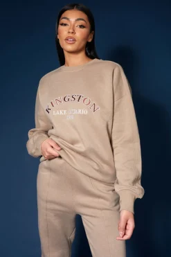 Public Desire Kingston Slogan Sweatshirt | Women Sweatshirt & Hoodies