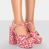 Public Desire Kiss Multi Lip Platform Sandal High Heels | Women Platform Heels