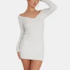 Public Desire Knitted Off Shoulder Dress Old | Women Knitwear