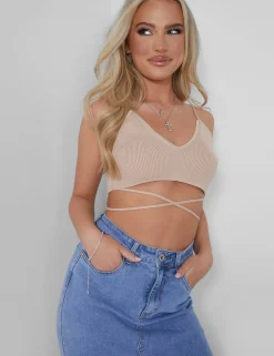 Public Desire Knitted Ribbed Bralet | Women Tops