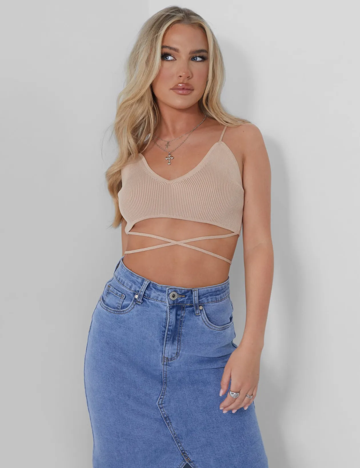 Public Desire Knitted Ribbed Bralet | Women Tops