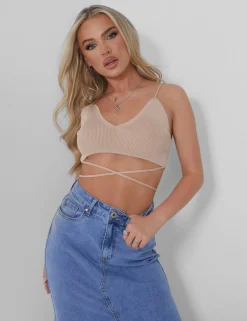 Public Desire Knitted Ribbed Bralet | Women Tops