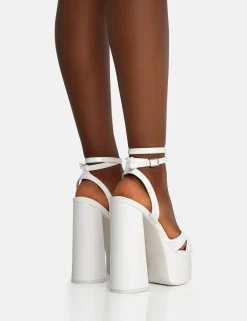 Public Desire Leo Edition Patent Platform High Heels | Women Platform Heels