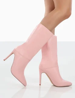 Public Desire Lisel Pu Pointed Toe Stiletto Heeled Ankle Boots | Women Heeled Boots