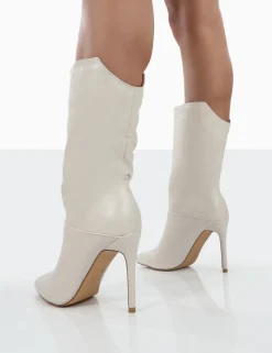 Public Desire Lisel Pu Pointed Toe Stiletto Heeled Ankle Boots | Women Heeled Boots