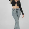 Public Desire Long Sleeve Bullring Detail Crop Top | Women Tops
