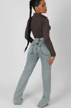 Public Desire Long Sleeve Collar Ruched Top | Women Tops